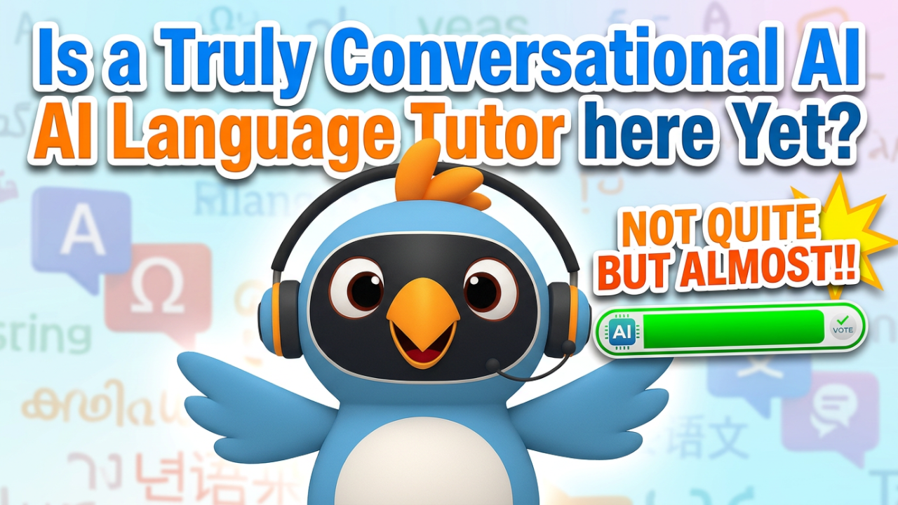 Is a Truly Conversational AI Language Tutor here Yet? Not Quite But Almost!! 